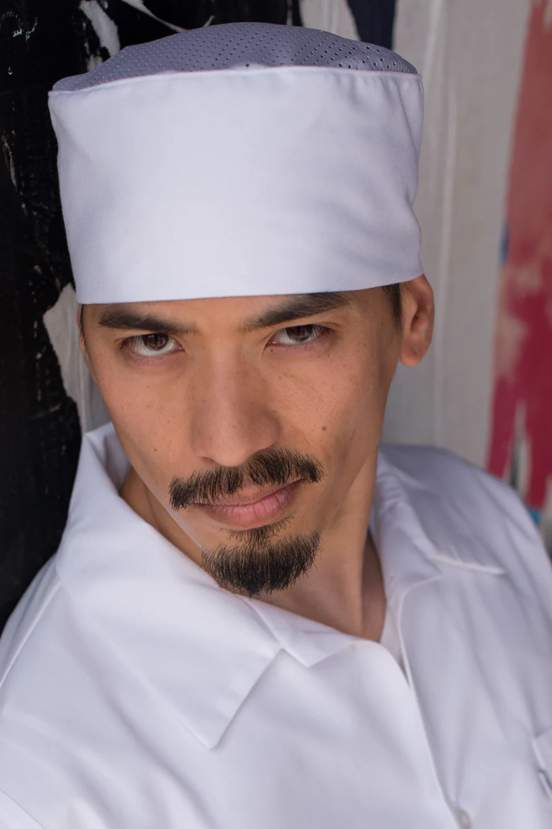 Uncommon Threads 0157C-2500 Chef Beanie with Kool Mesh - White / One Size