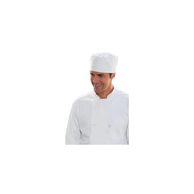 Uncommon Threads 0157C-2500 Chef Beanie with Kool Mesh - White / One Size - Image 2