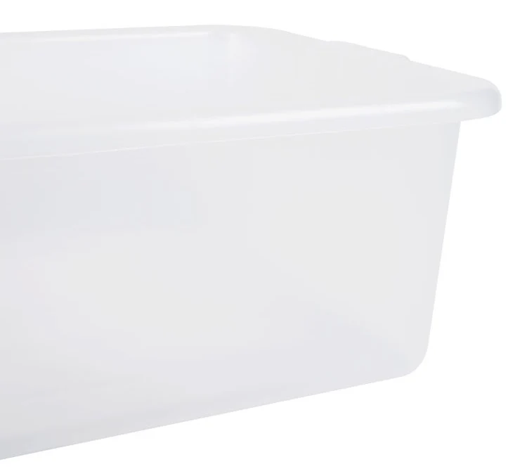 Vollrath 1527-C13 Traex Color-Mate Polyethylene Food Storage Box 20" x 15" x 7" - Clear - 12/Case - Image 5