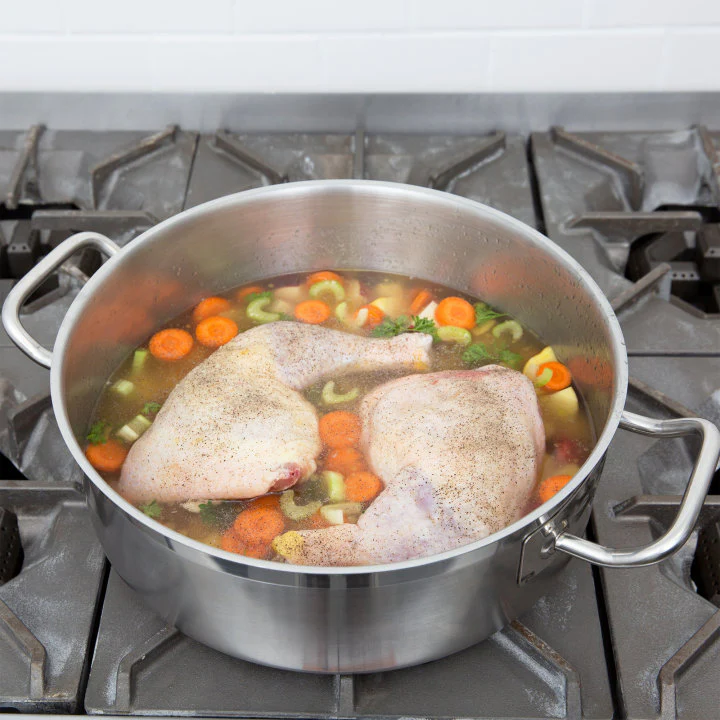 Vollrath 3810 Optio Stainless Steel Induction Brazier / Braising Pot 10 qt. - Image 2