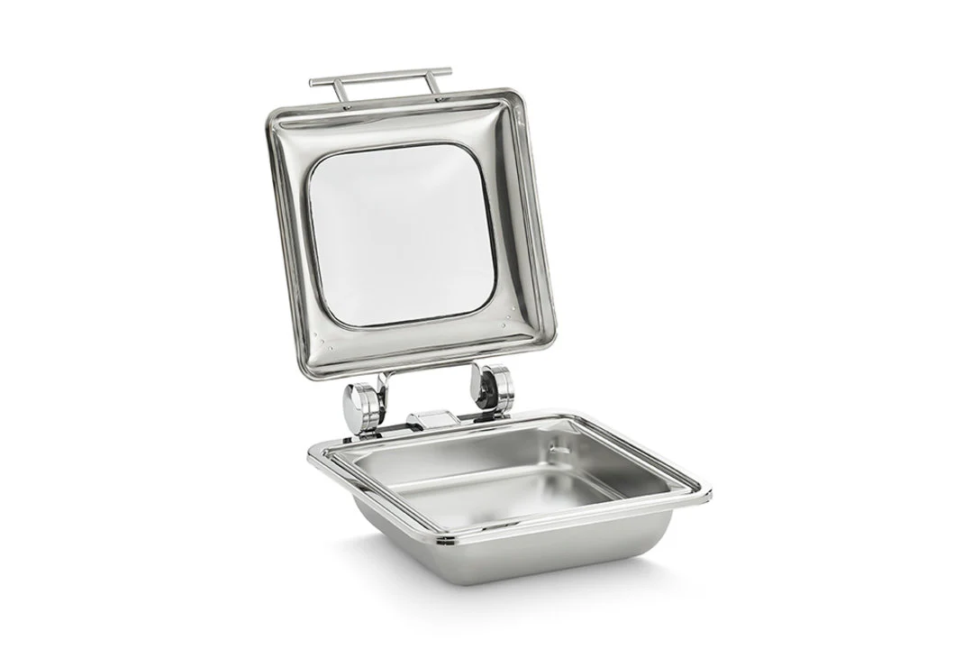 Vollrath 4644020 Mirage 2/3 Size Induction Chafer with Glass Lid and Food Pan 5.6 qt. - Image 4