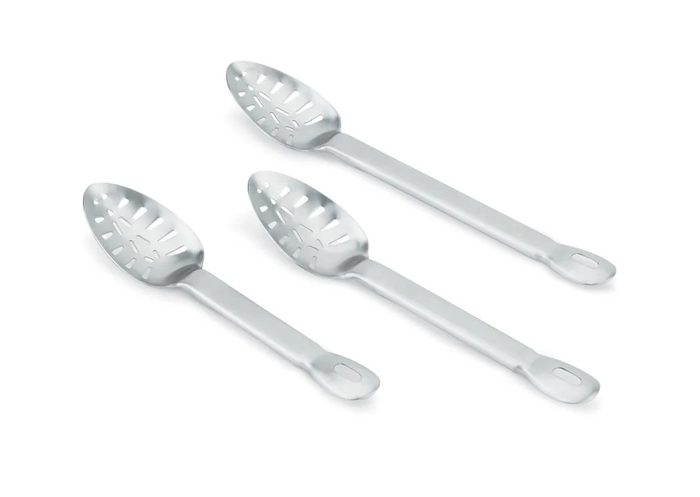 Vollrath 64408 Jacob's Pride One-Piece Heavy Duty Stainless Steel Slotted Basting Spoon 15-1/2" - Image 5