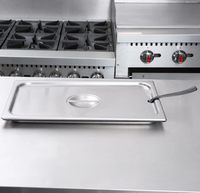 Vollrath 75219 Stainless Steel Steam Table Flat Slotted Food Pan Cover - Full Size - Image 7