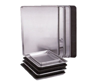 Vollrath 9003 Wear-Ever Heavy Duty Full Size 19 Gauge Wire in Rim Aluminum Bun / Sheet Pan 18" x 26" - Image 7