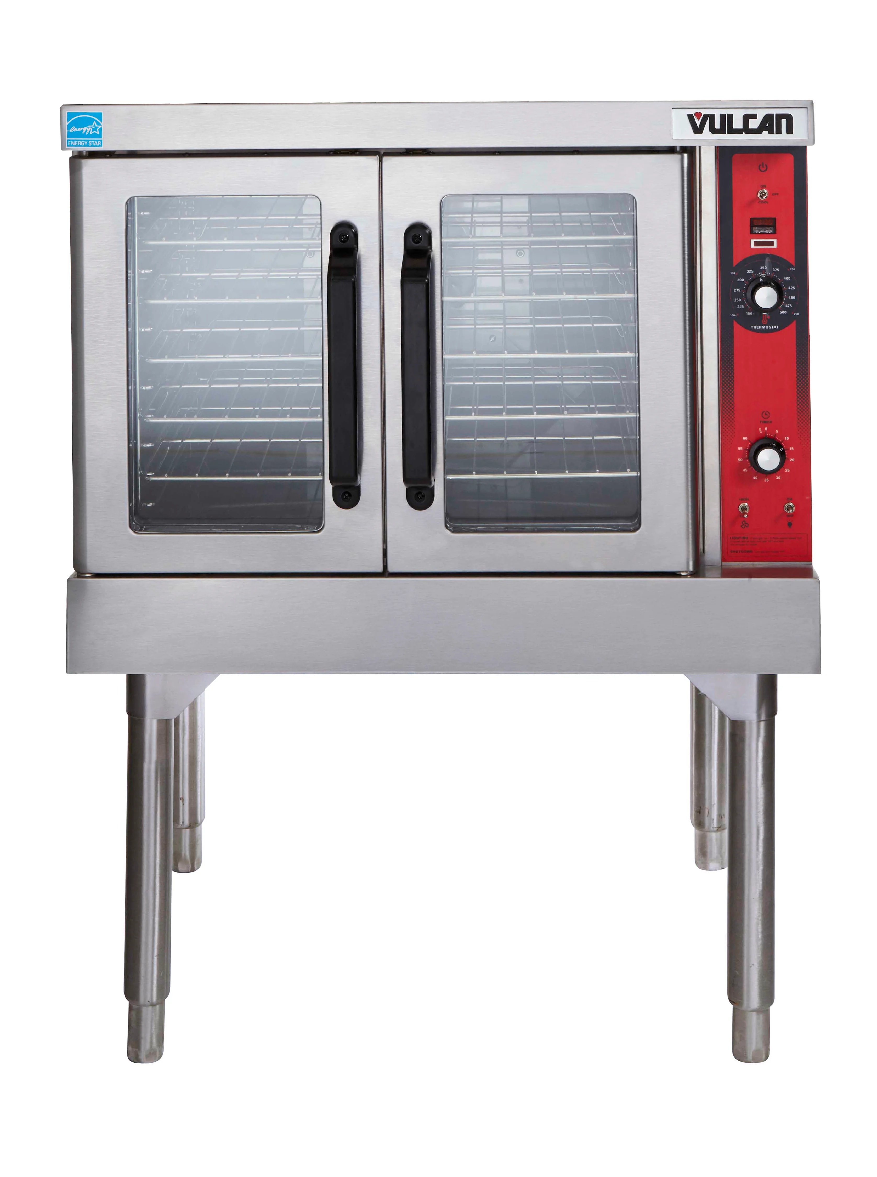 Vulcan VC4GD-NG Single-Deck Full Size Natural Gas Convection Oven with Solid State Controls and Legs 40" - 50,000 BTU - Image 4