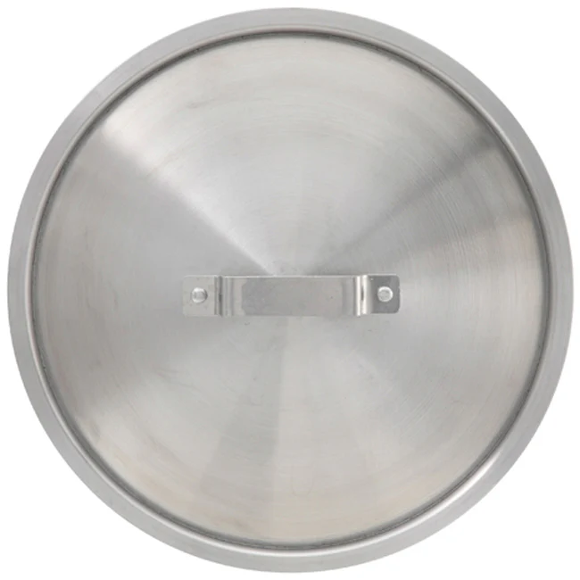 Winco ALPC-32 Elemental Aluminum Sauce Pot / Brazier / Stock Pot Cover 13-3/4" Dia. - for ALST-32, ALB-15, ASSP-26, ALHP-32, ASHP-26, ALBH-15, ASET-7 - Image 2