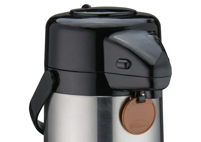 Winco APSP-925 Stainless Steel Lined Airpot with Push Button 2-1/2-Liter - 6/Case - Image 4