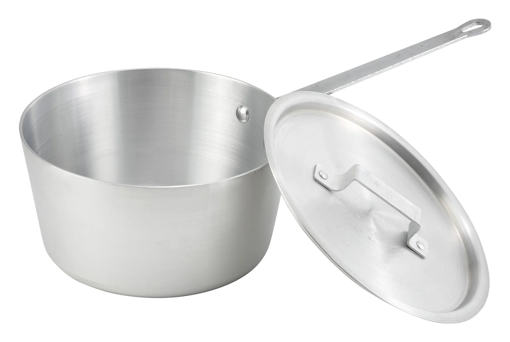 Winco ASP-3 Aluminum Tapered Sauce Pan 3-3/4 qt. - Image 2
